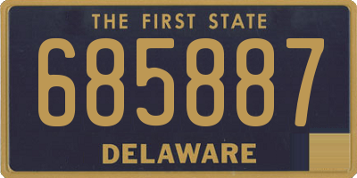DE license plate 685887