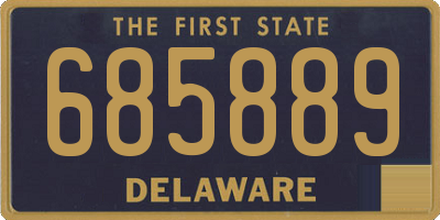 DE license plate 685889