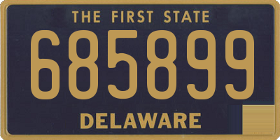 DE license plate 685899