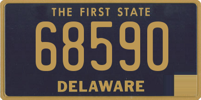 DE license plate 68590
