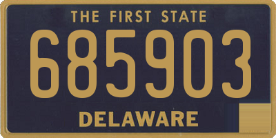 DE license plate 685903