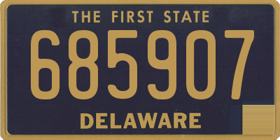 DE license plate 685907
