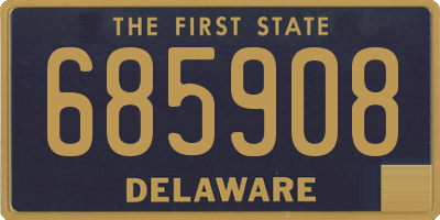 DE license plate 685908