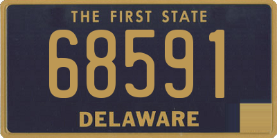 DE license plate 68591