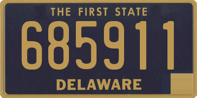 DE license plate 685911