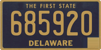 DE license plate 685920