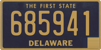 DE license plate 685941