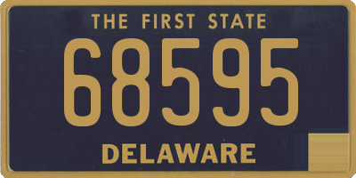 DE license plate 68595