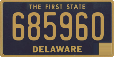 DE license plate 685960