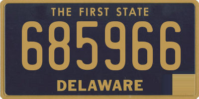 DE license plate 685966