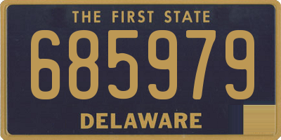 DE license plate 685979