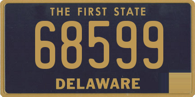 DE license plate 68599