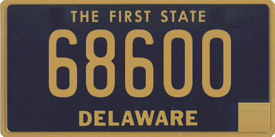 DE license plate 68600