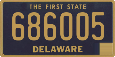 DE license plate 686005