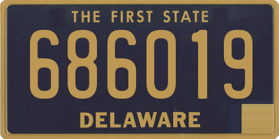 DE license plate 686019