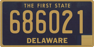 DE license plate 686021