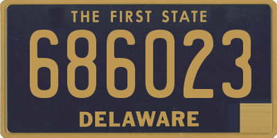 DE license plate 686023