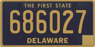 DE license plate 686027