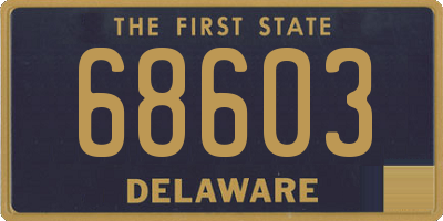 DE license plate 68603