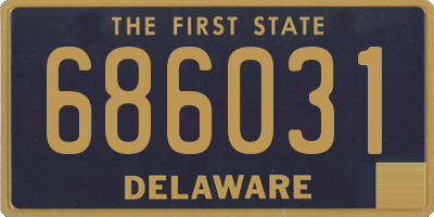 DE license plate 686031