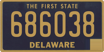 DE license plate 686038