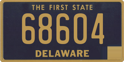 DE license plate 68604