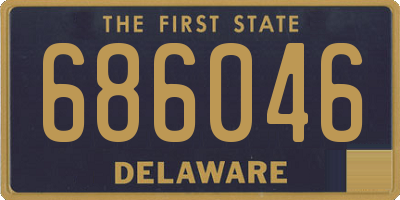 DE license plate 686046