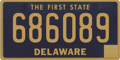 DE license plate 686089