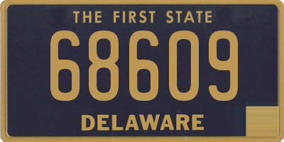 DE license plate 68609