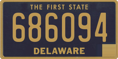 DE license plate 686094