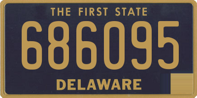 DE license plate 686095