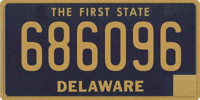 DE license plate 686096