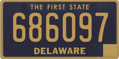 DE license plate 686097