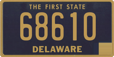 DE license plate 68610
