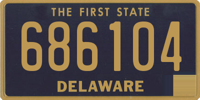 DE license plate 686104
