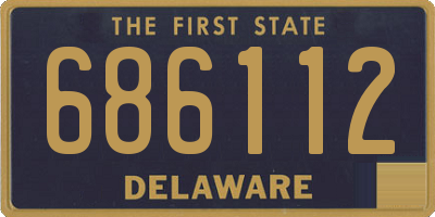 DE license plate 686112
