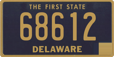 DE license plate 68612