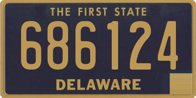 DE license plate 686124