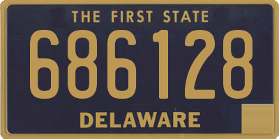 DE license plate 686128