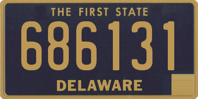 DE license plate 686131