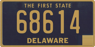 DE license plate 68614