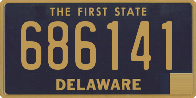 DE license plate 686141
