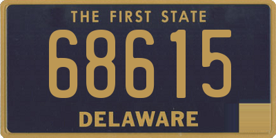 DE license plate 68615