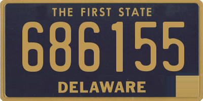 DE license plate 686155