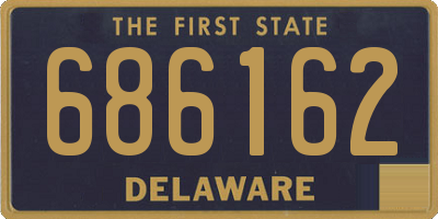DE license plate 686162