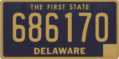 DE license plate 686170
