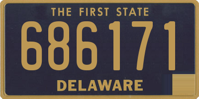 DE license plate 686171