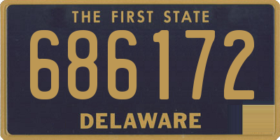 DE license plate 686172