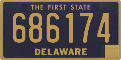DE license plate 686174