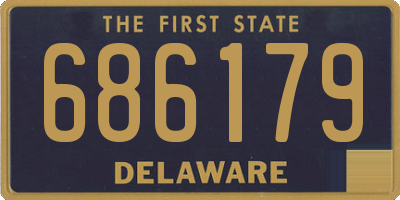 DE license plate 686179